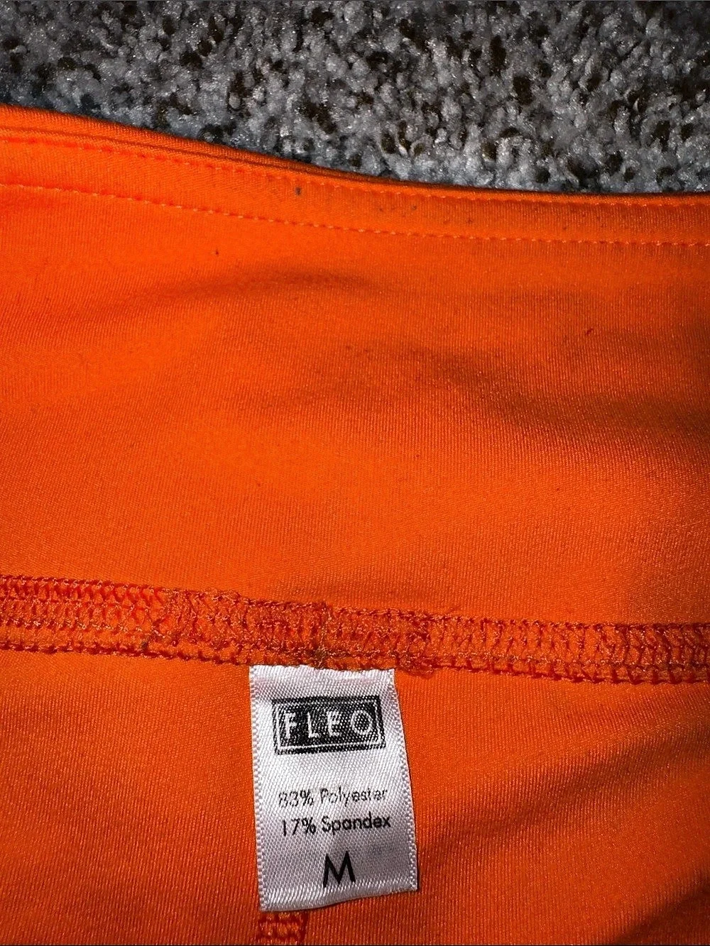 Fleo Orange Athletic Shorts Medium